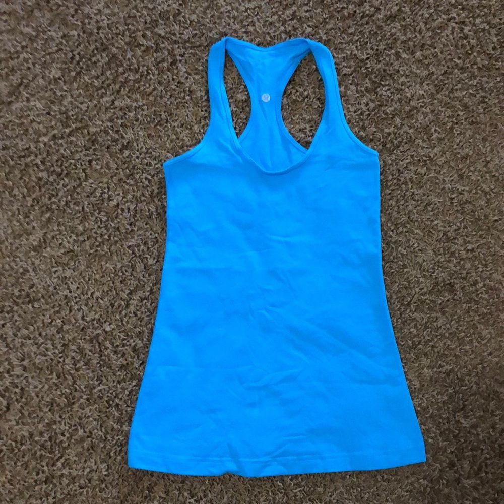 Lululemon cool racer back I reversible teal size 4